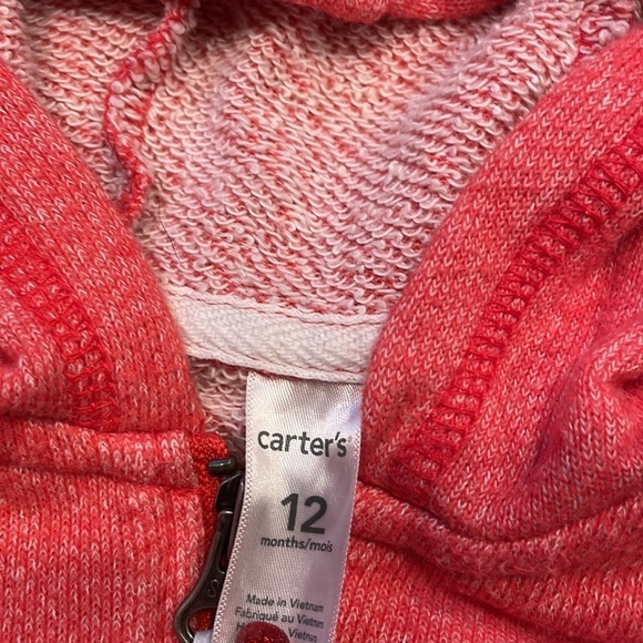 Carters 12 m unisex hoodie zip up - Picture 2 of 2